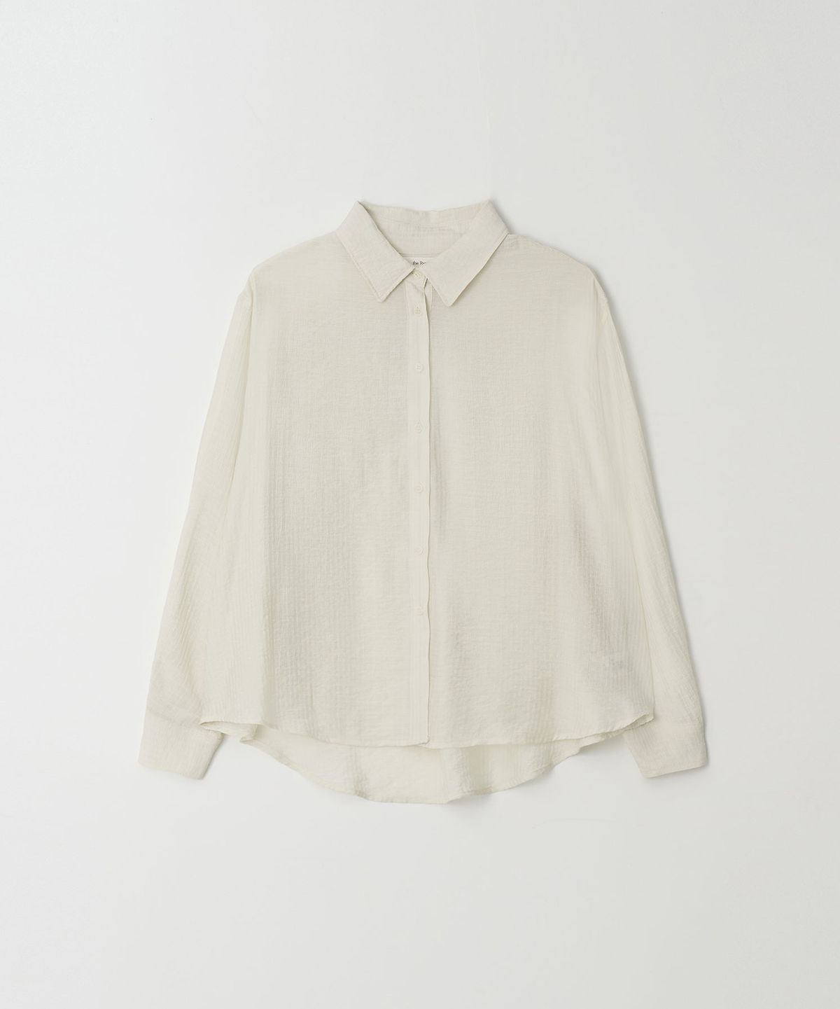 더라이(THERYE) Wrinkle Button Wrap Shirts(Ivory)