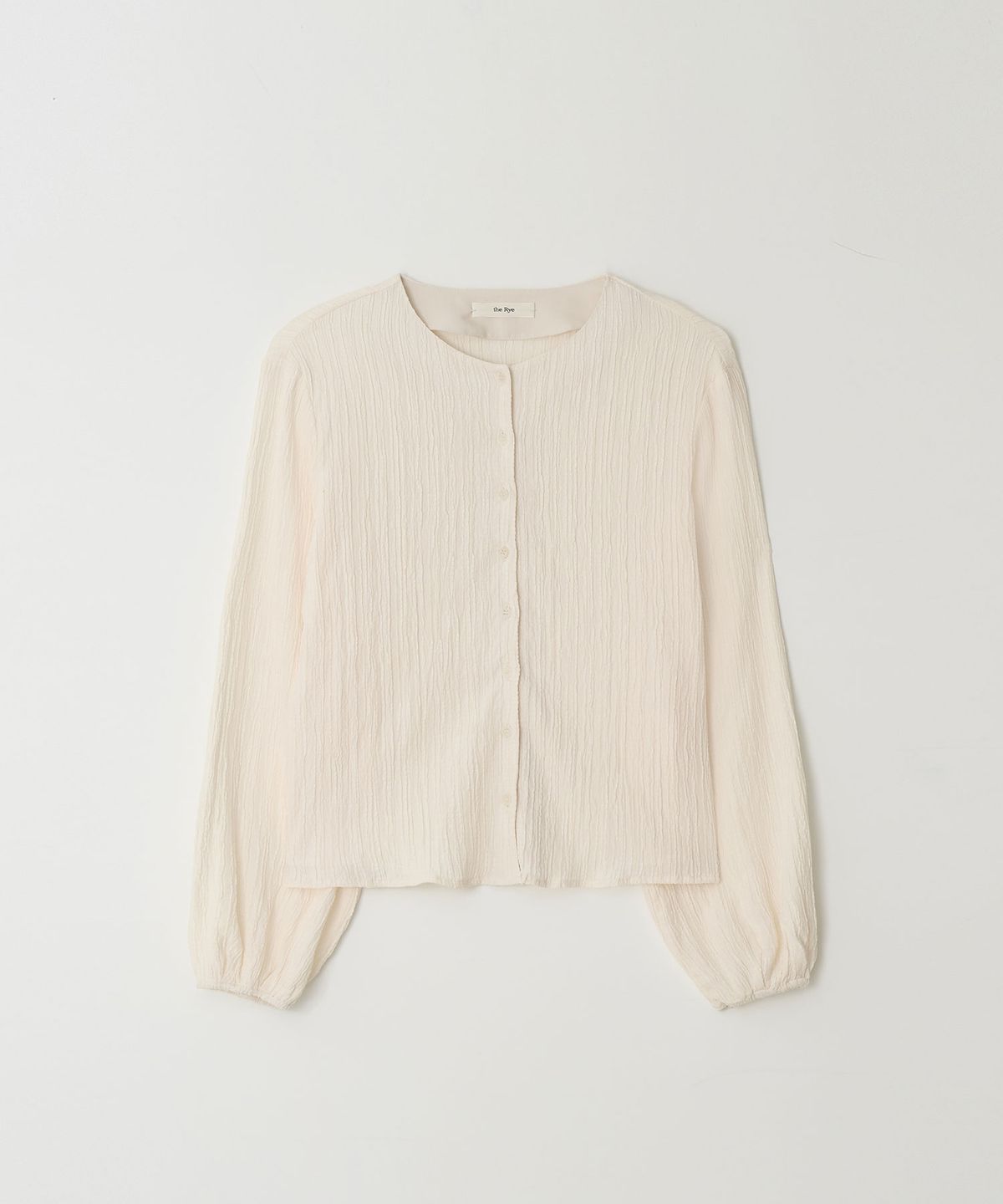 더라이(THERYE) Pleats Blouse(Cream)