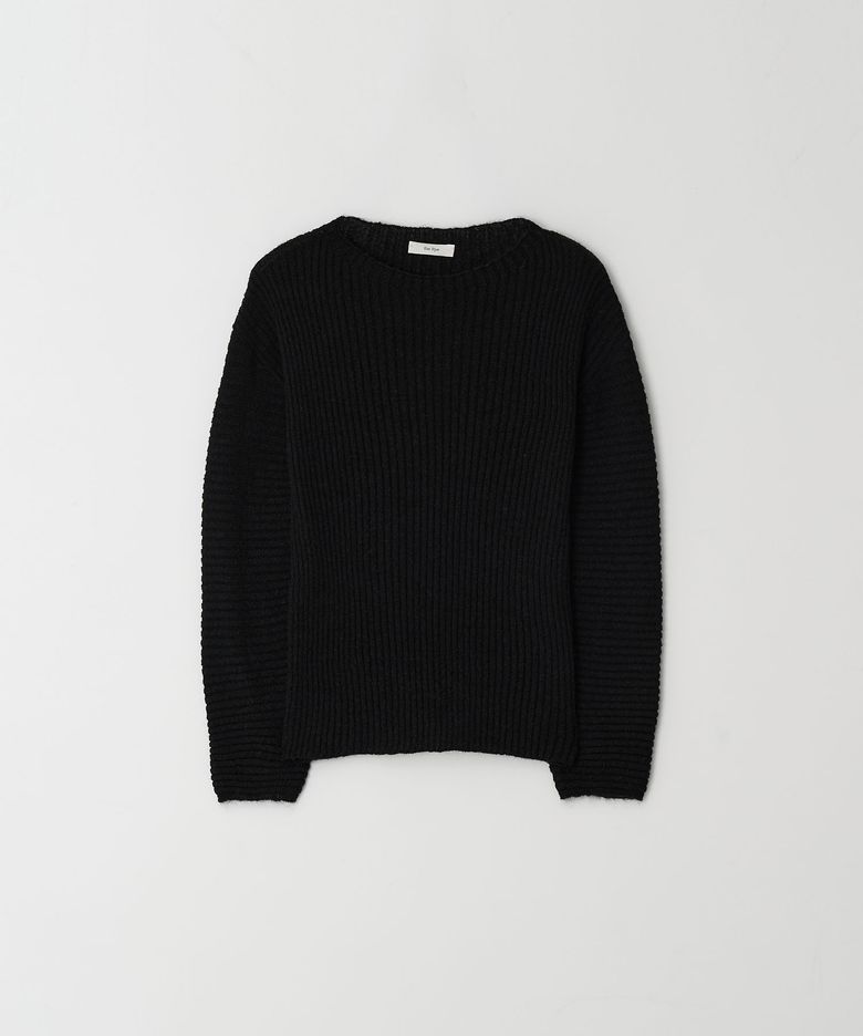 Pleats Long Sleeve Knit(Black)
