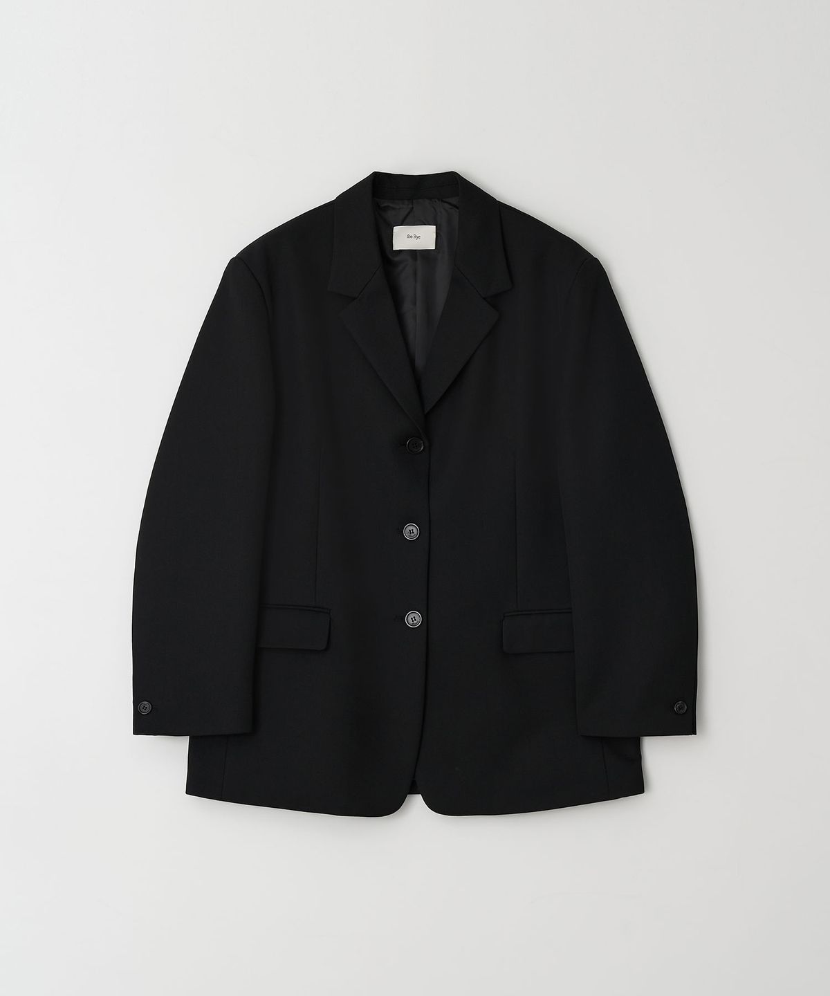 더라이(THERYE) Oversized Single Jacket(Black)