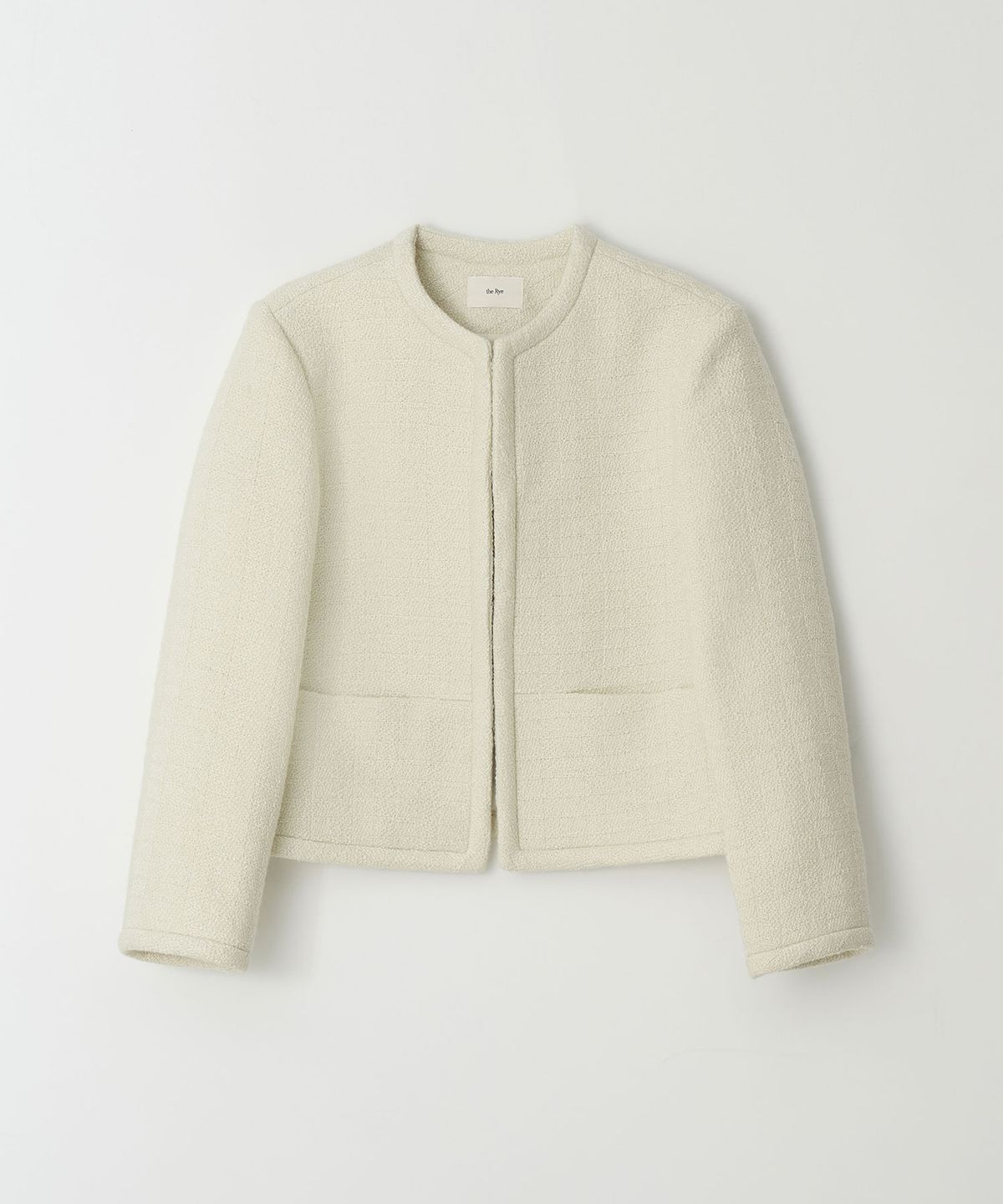 더라이(THERYE) Tweed Wool Straight Jacket(Ivory)