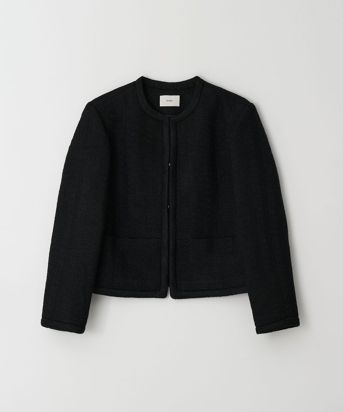 더라이(THERYE) Tweed Wool Straight Jacket(Black)