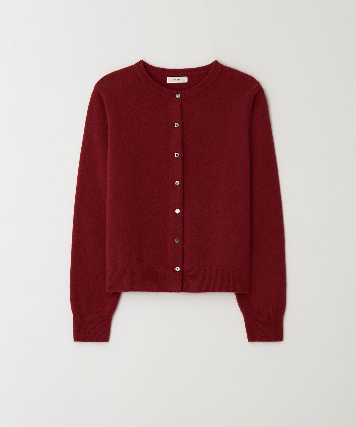 더라이(THERYE) Essential Knit Cardigan(Red)
