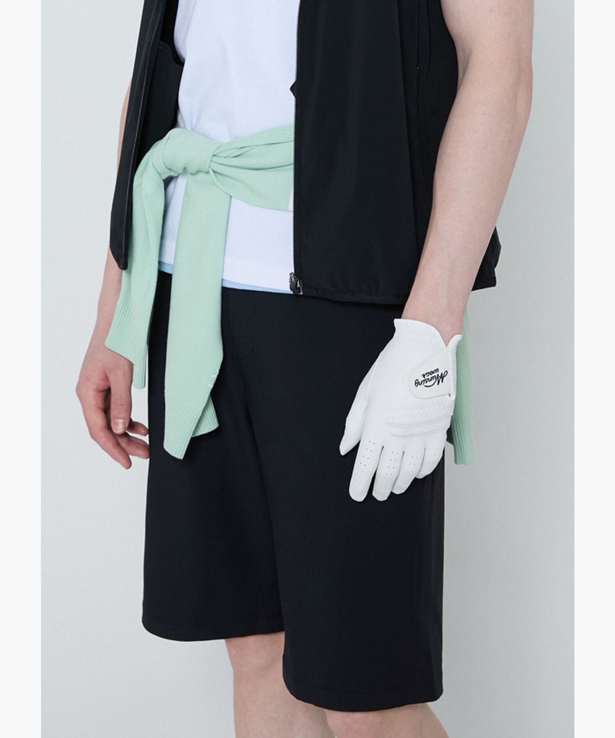 먼싱웨어(MUNSINGWEAR) 남성 양피 왼손 장갑 화이트 MR121MGL11