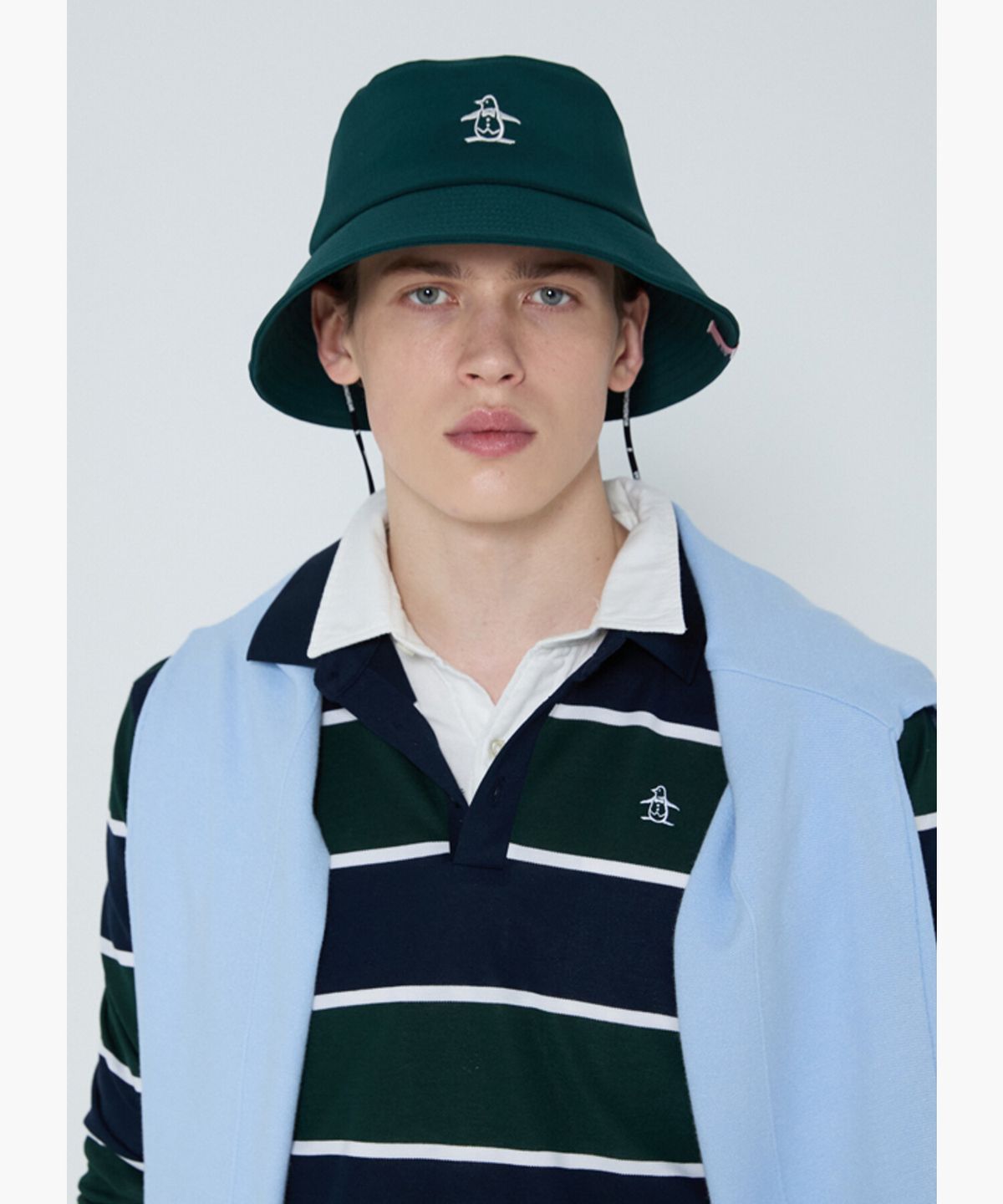 먼싱웨어(MUNSINGWEAR) 남성 시그니처 버킷햇 다크그린 MR121MCP12