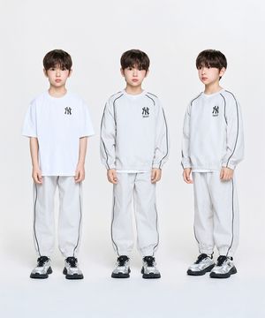 스트릿 베이직 우븐 맨투맨 3 세트 NY (Mg.Cream)