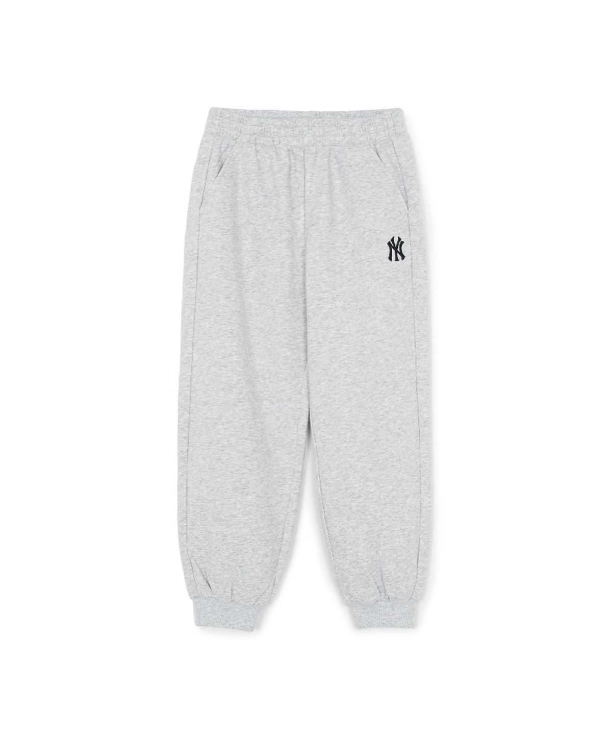 엠엘비 키즈(MLB KIDS) 베이직 스몰로고 조거 팬츠 NY (L.Melange Grey)