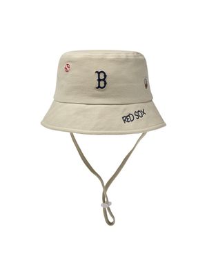 베이비 베이스볼 버킷햇 BOS (Beige)