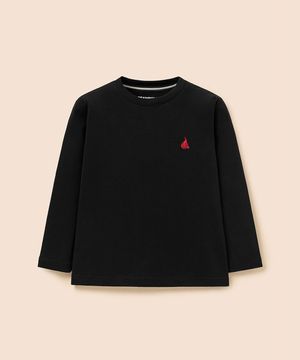 [Essential] 수피마 베이직 긴소매 티셔츠  블랙 (BI6141UE25)