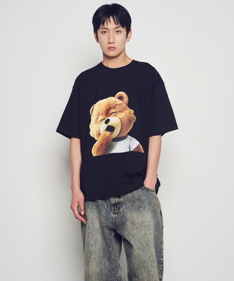 AC BEAR BABY FACE YAWN SHORT SLEEVE T-SHIRT