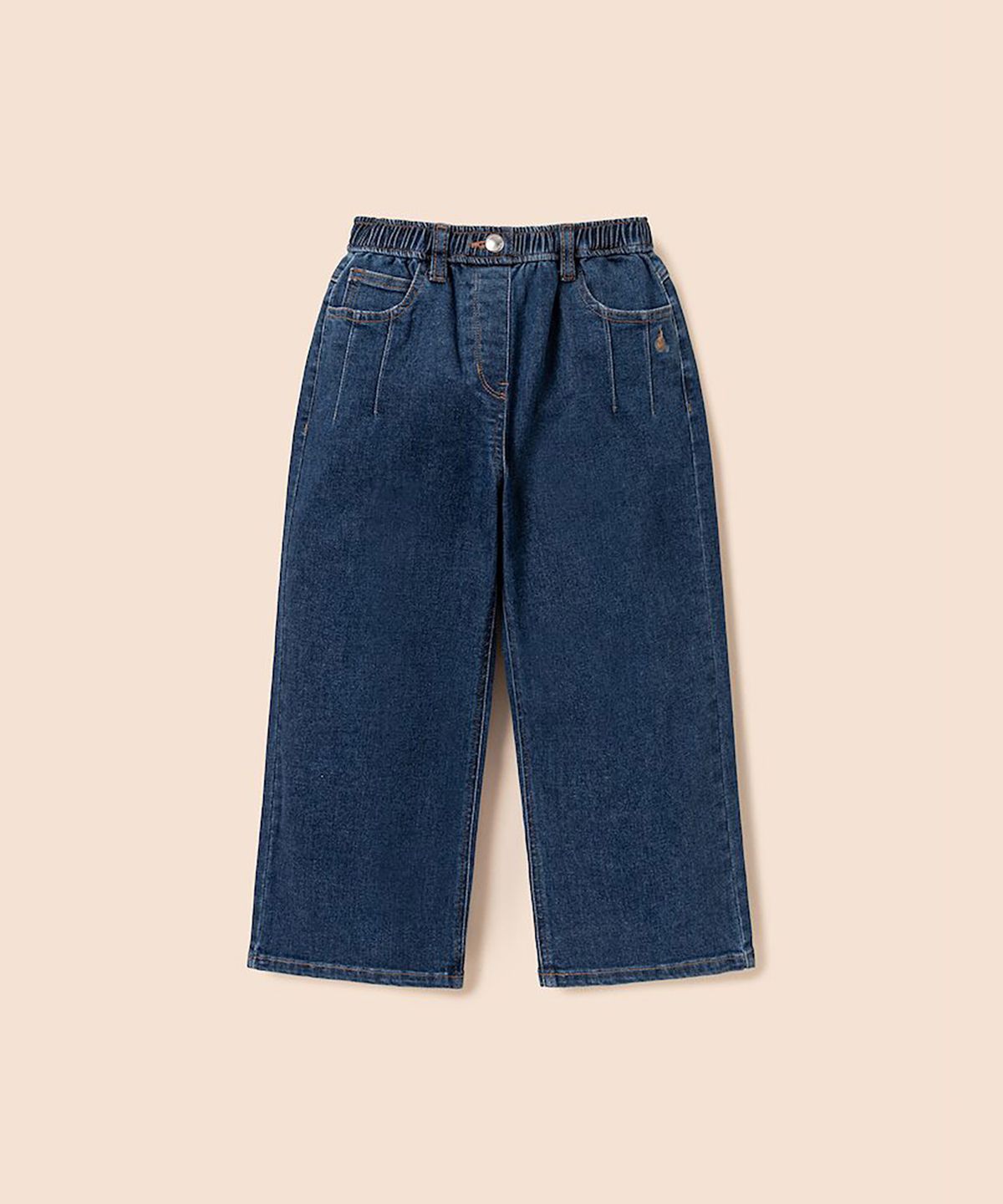 빈폴 키즈(BEANPOLE KIDS) 여아 미드톤 세미 와이드 데님 팬츠  블루 (BI6121G02P)