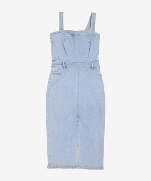 20SS 슬림 데님 원피스 - 라이트블루 1