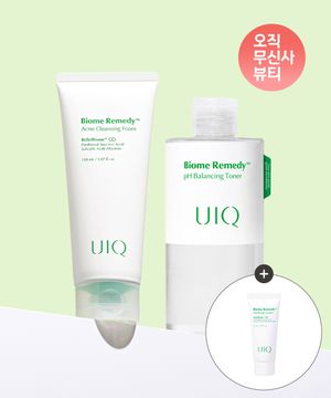 [트러블듀오] 바이옴 레미디 피에이치 밸런싱 토너 300ml + 아크네 클렌징 폼 150ml (+수딩크림 20ml 증정)