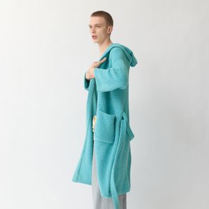 메럴드 남자 수면 로브 가운 잠옷