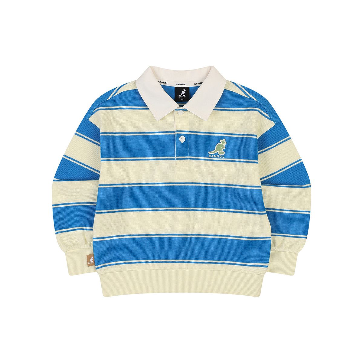 캉골키즈(KANGOL KIDS) 스트라이프 럭비 스웻셔츠 SA 0101 블루