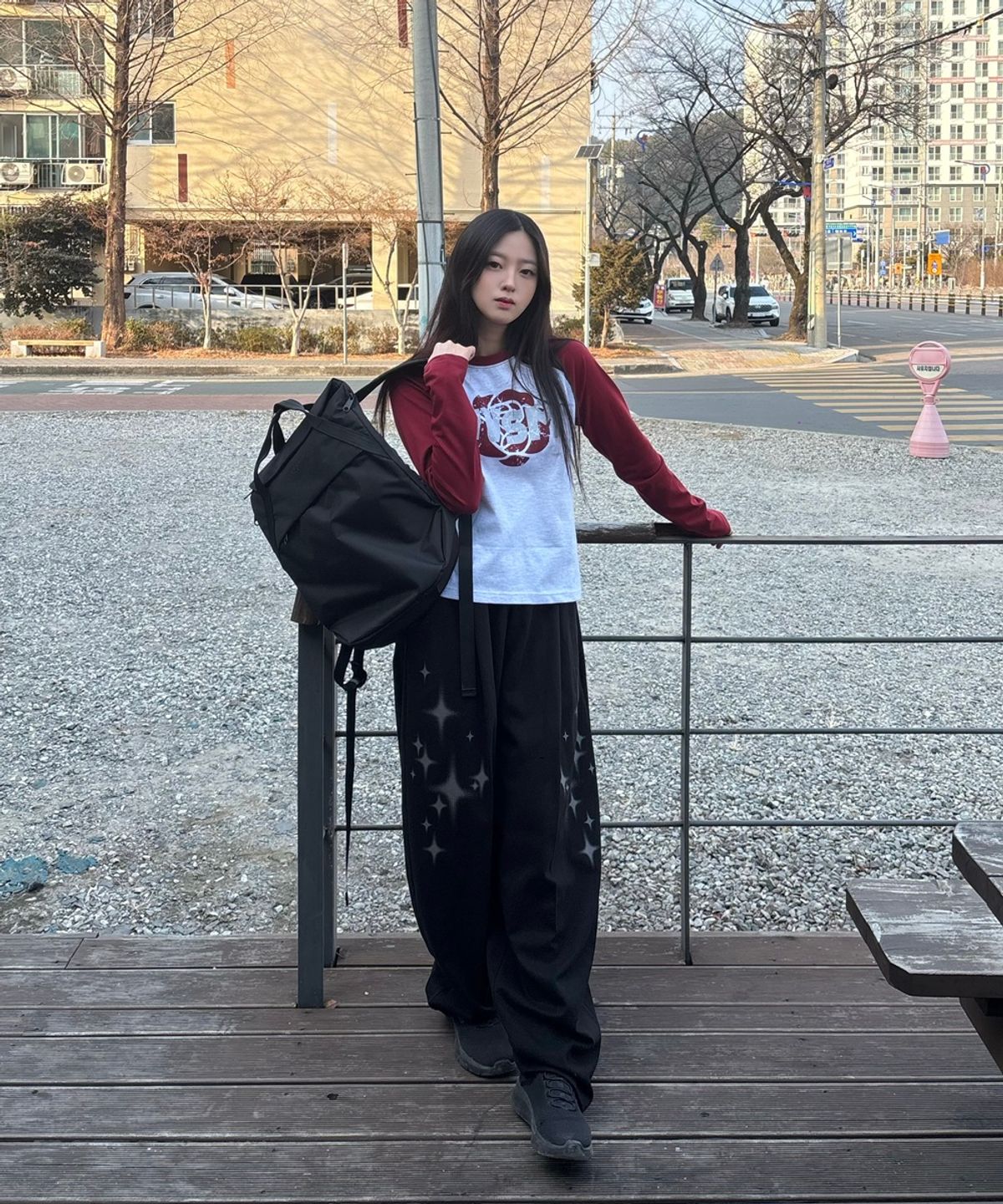 마흐(MAH) 에어리 데일리 심플 백팩 - 블랙
