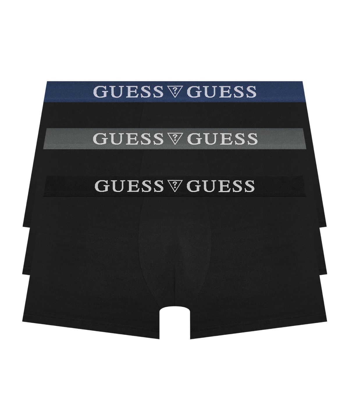 게스언더웨어(GUESS UNDERWEAR) 트리플블랙 스트레치 드로즈 세트 3PACK (BK)
