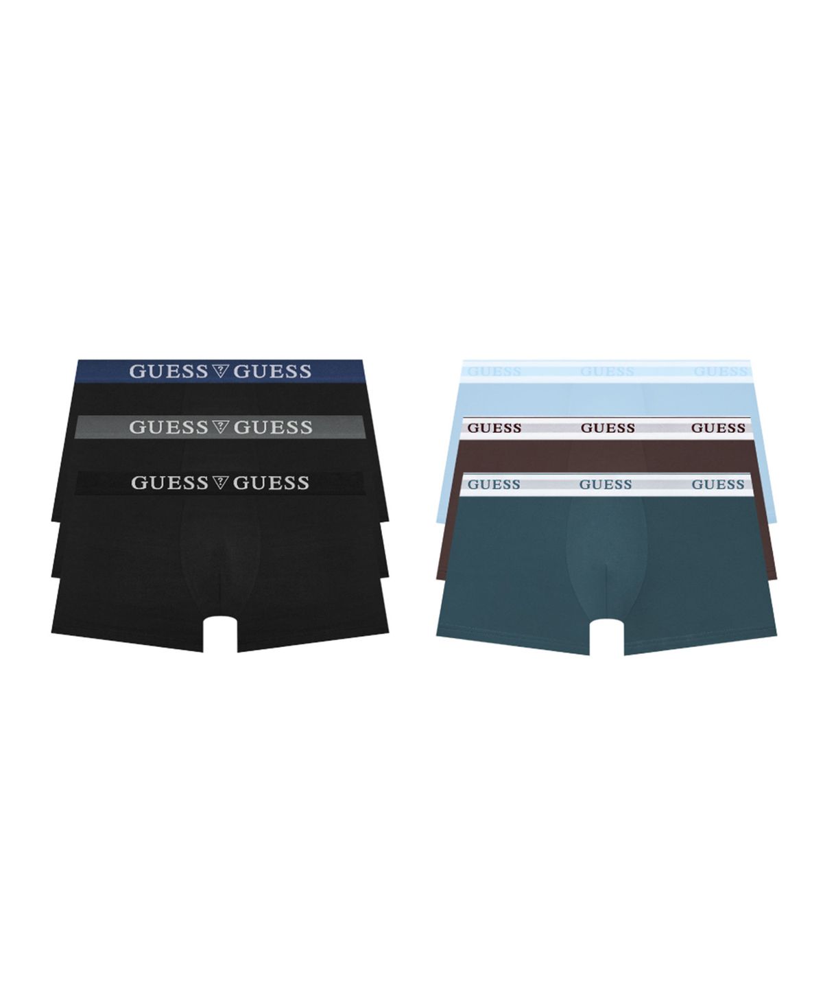 게스언더웨어(GUESS UNDERWEAR) 트리플블랙 스트레치 드로즈 세트 3PACK