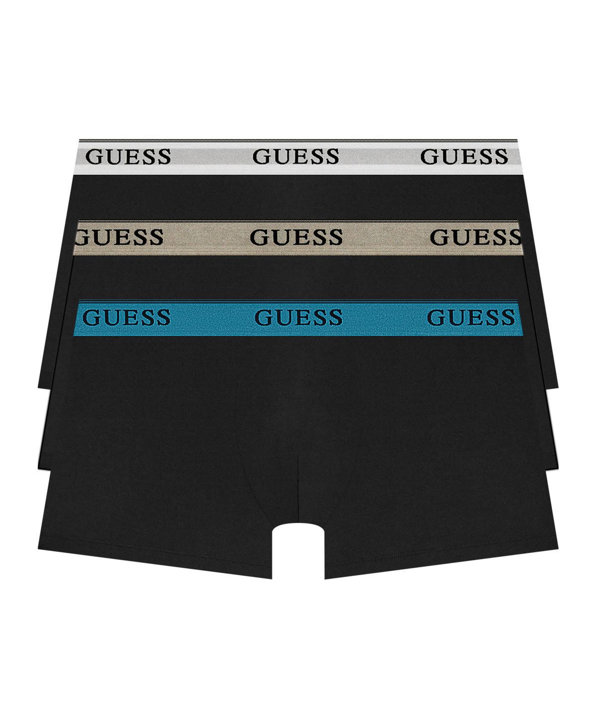 게스언더웨어(GUESS UNDERWEAR) 스파크 밴드 에어 드로즈 세트 3PACK (BK)
