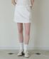 50s EMBROIDERED MINI PANTSKIRT_WHITE