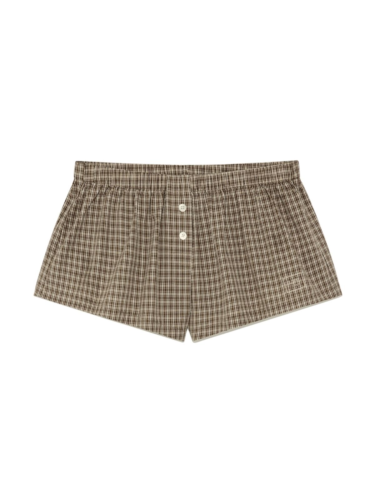 글로니(GLOWNY) G CLASSIC MICRO SHORTS (BROWN)