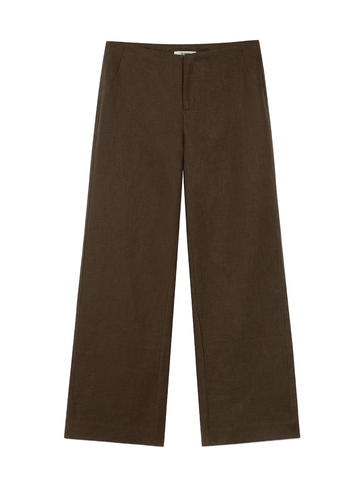 글로니(GLOWNY) G LINEN SLACKS (BROWN)
