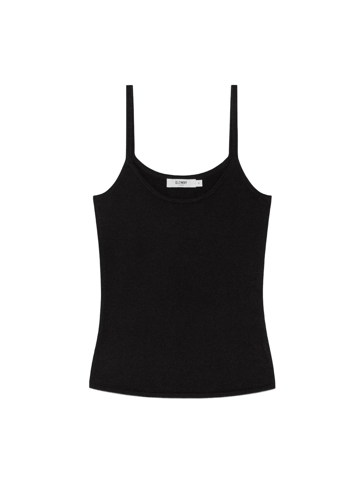 글로니(GLOWNY) G CLASSIC KNIT CAMISOLE (BLACK)