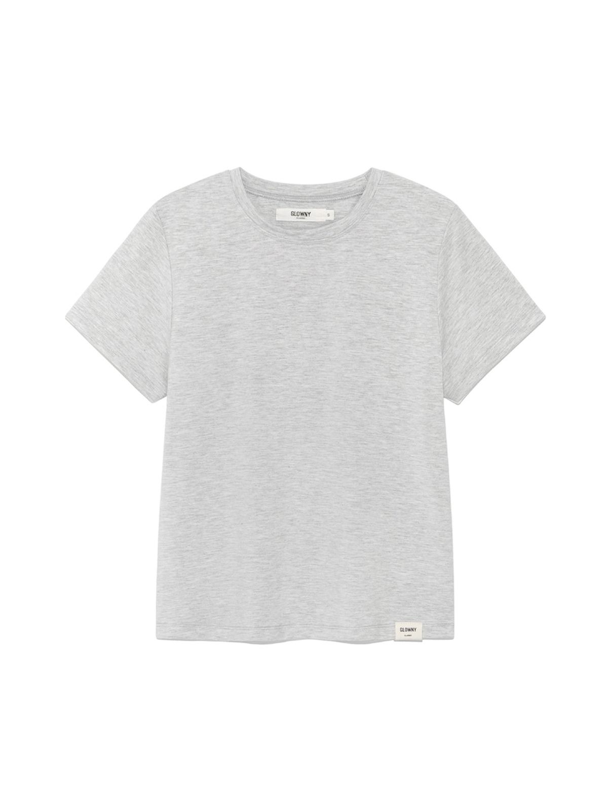 글로니(GLOWNY) G SOFT FITTED TEE (MELANGE GRAY)