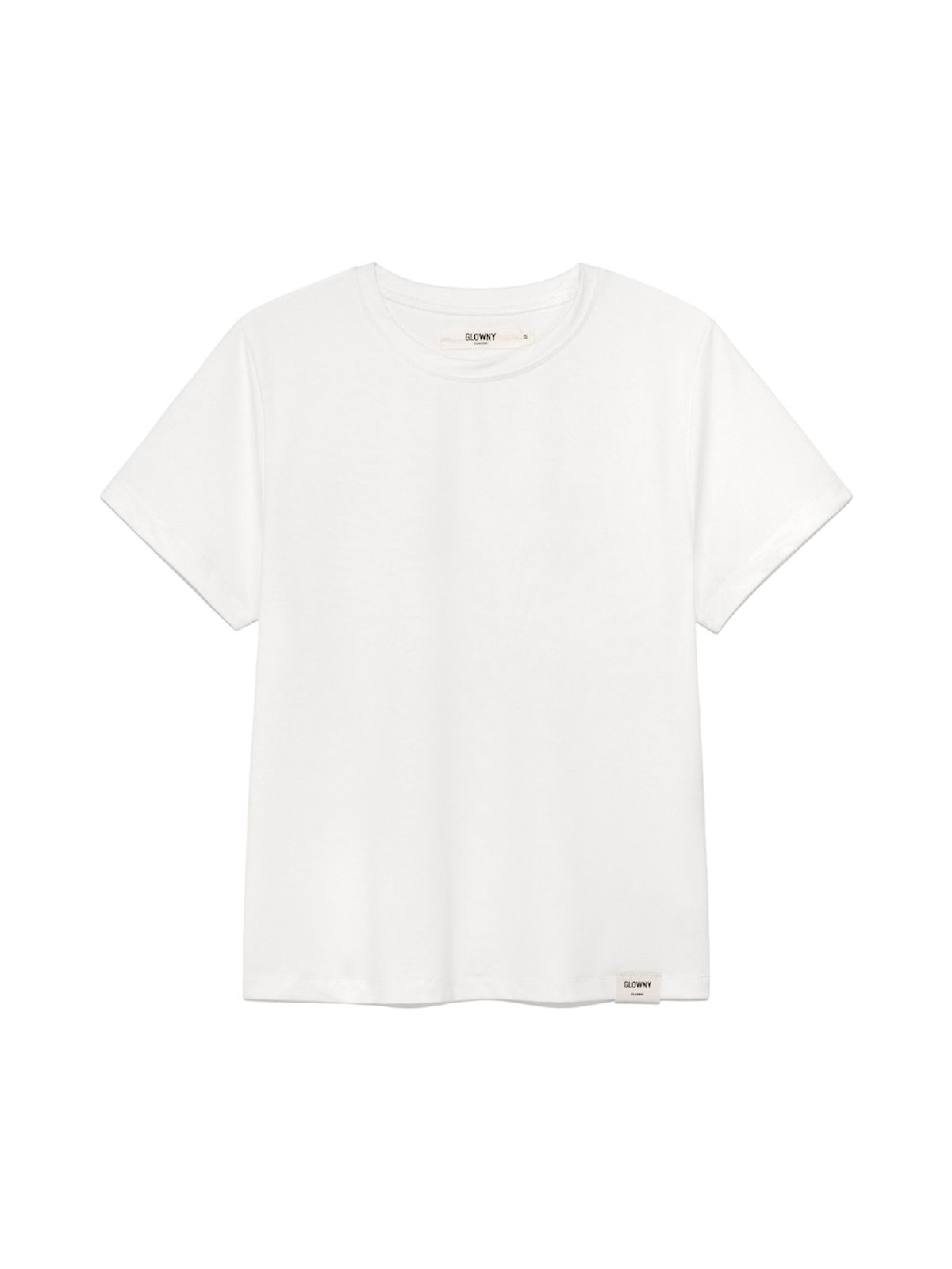 글로니(GLOWNY) G SOFT FITTED TEE (WHITE)