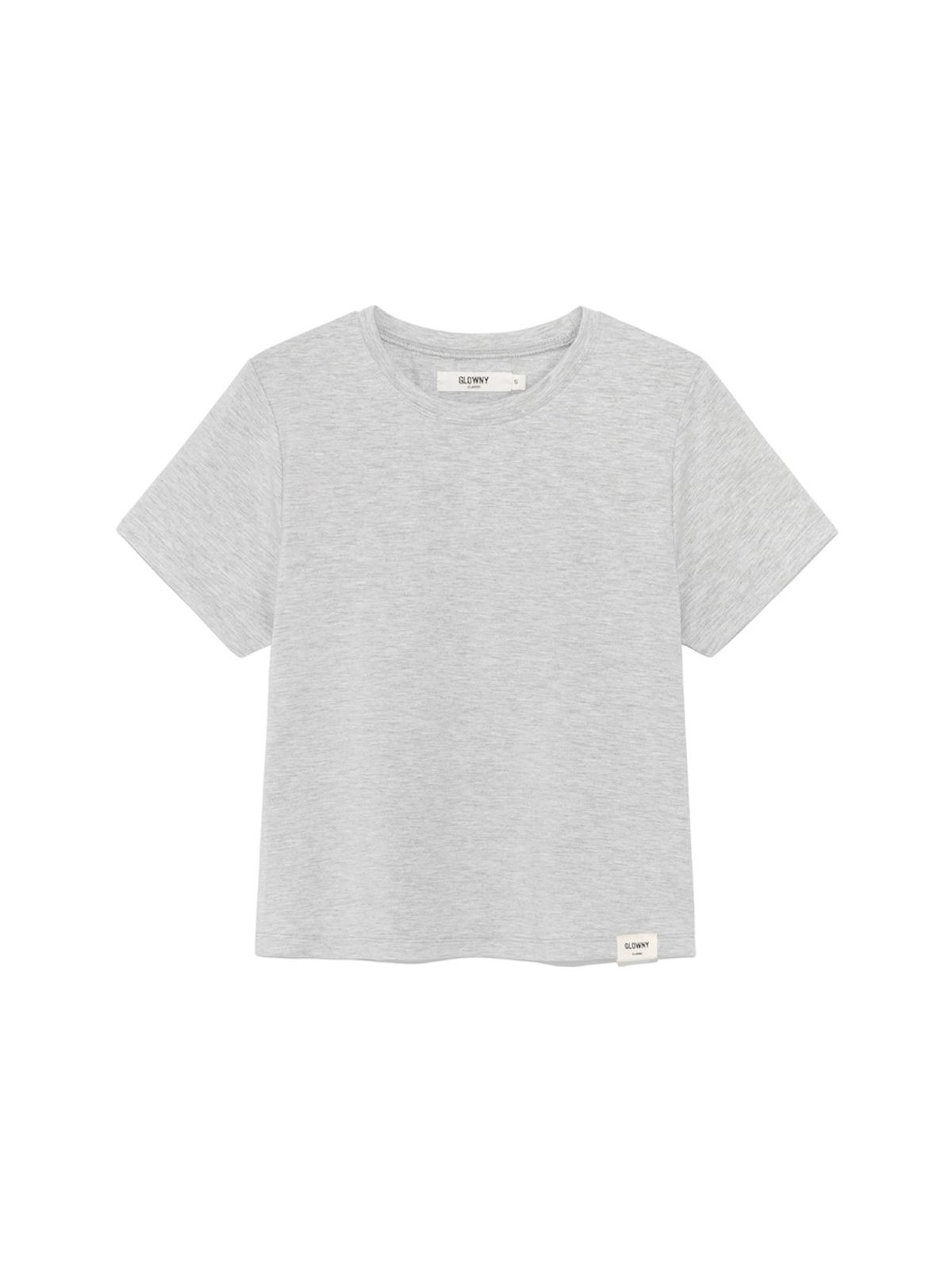 글로니(GLOWNY) G SOFT BABY TEE (MELANGE GRAY)