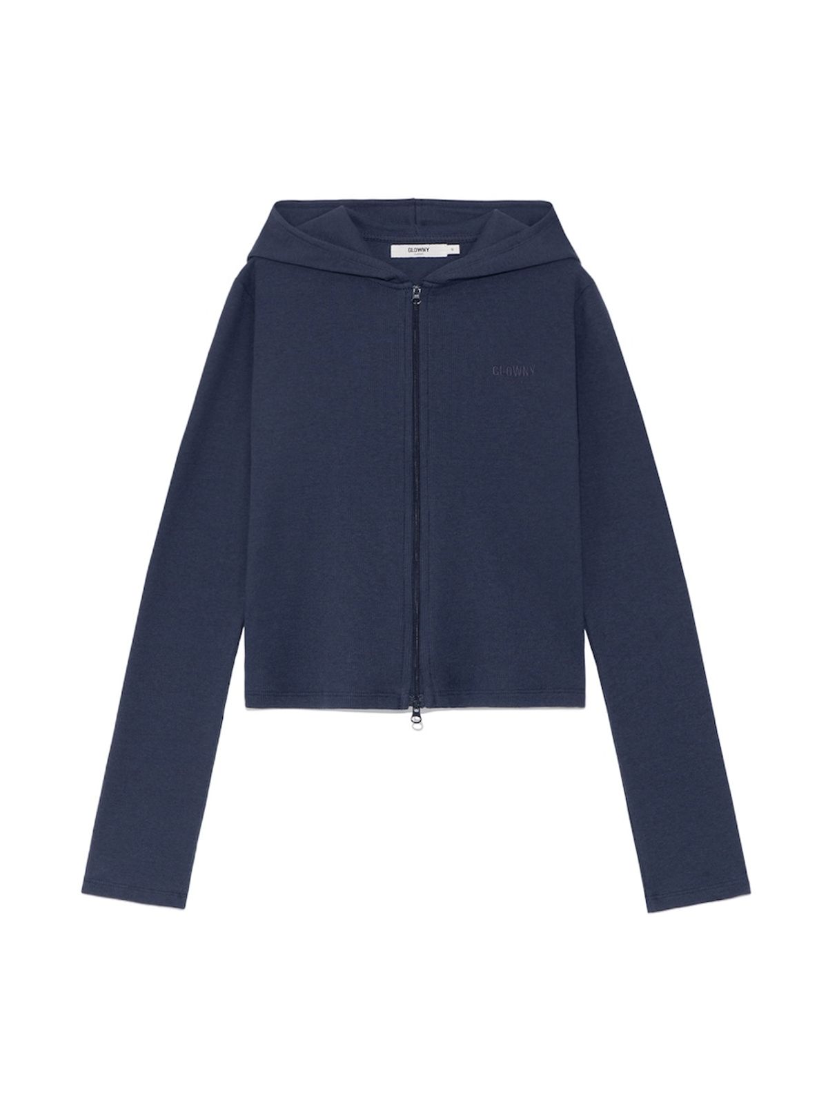 글로니(GLOWNY) G CLASSIC ESSENTIAL RIB ZIP-UP (NAVY)