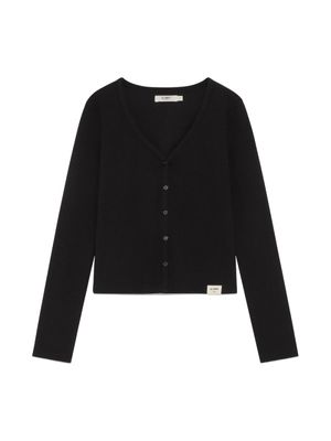 G CLASSIC V-NECK CARDIGAN (BLACK)