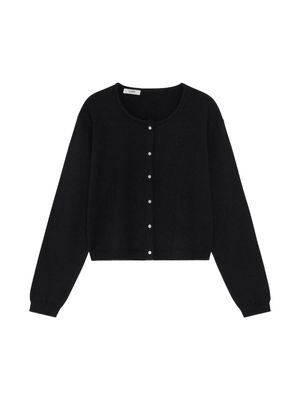 G EASY FIT KNIT CARDIGAN (BLACK)