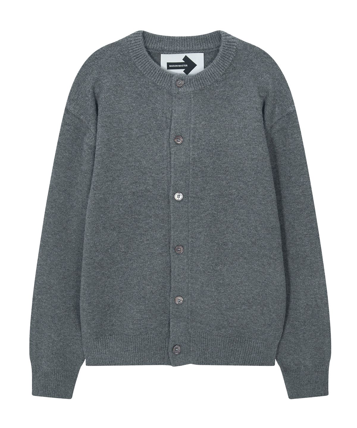 메종마스터(MAISON MASTER) 라운드 가디건 그레이 (round cardigan /gray)