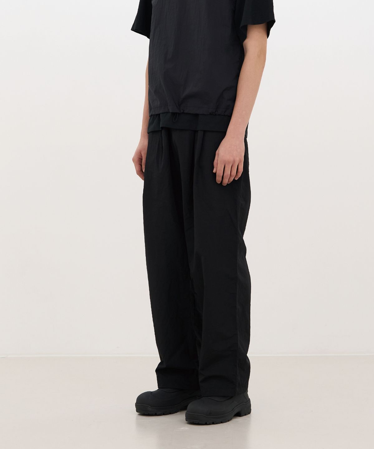카사카사(KASAKASA) Drawstring Easy Pants Black