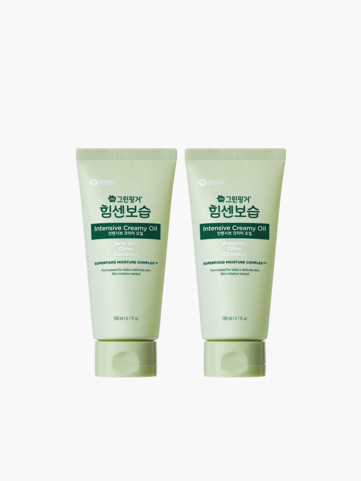 그린핑거(GREEN FINGER) 그린핑거 힘센보습 인텐시브 크리미오일180mlX2