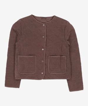 브라운 니트 경량 패딩 점퍼 (322938LY1D) XS