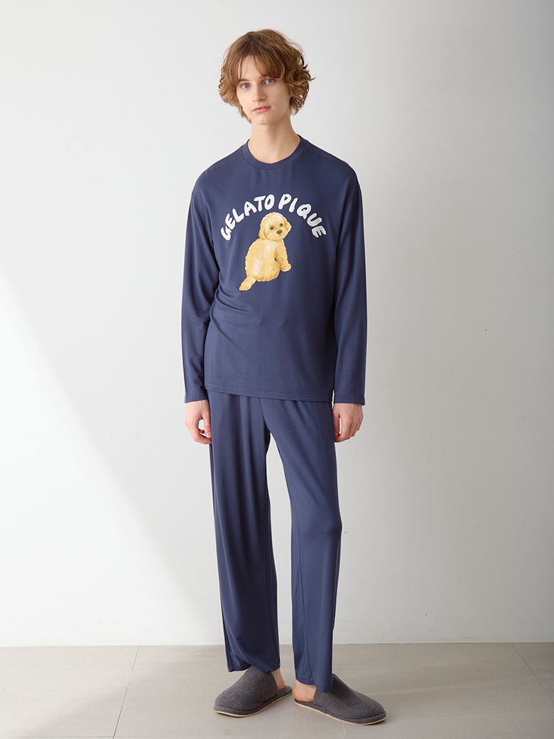 [HOMME] DOG 원 포인트 프린트 롱 팬츠 PHCP255947