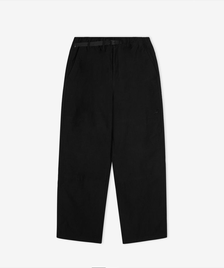 NBNTG11203 / UNI NEW GREY 더블니 와이드 팬츠 (BLACK)