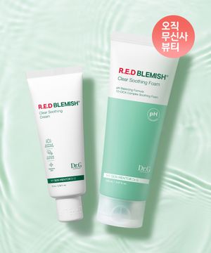 레드 블레미쉬 클리어 수딩크림 70ml (튜브) + 클렌징 폼 150ml