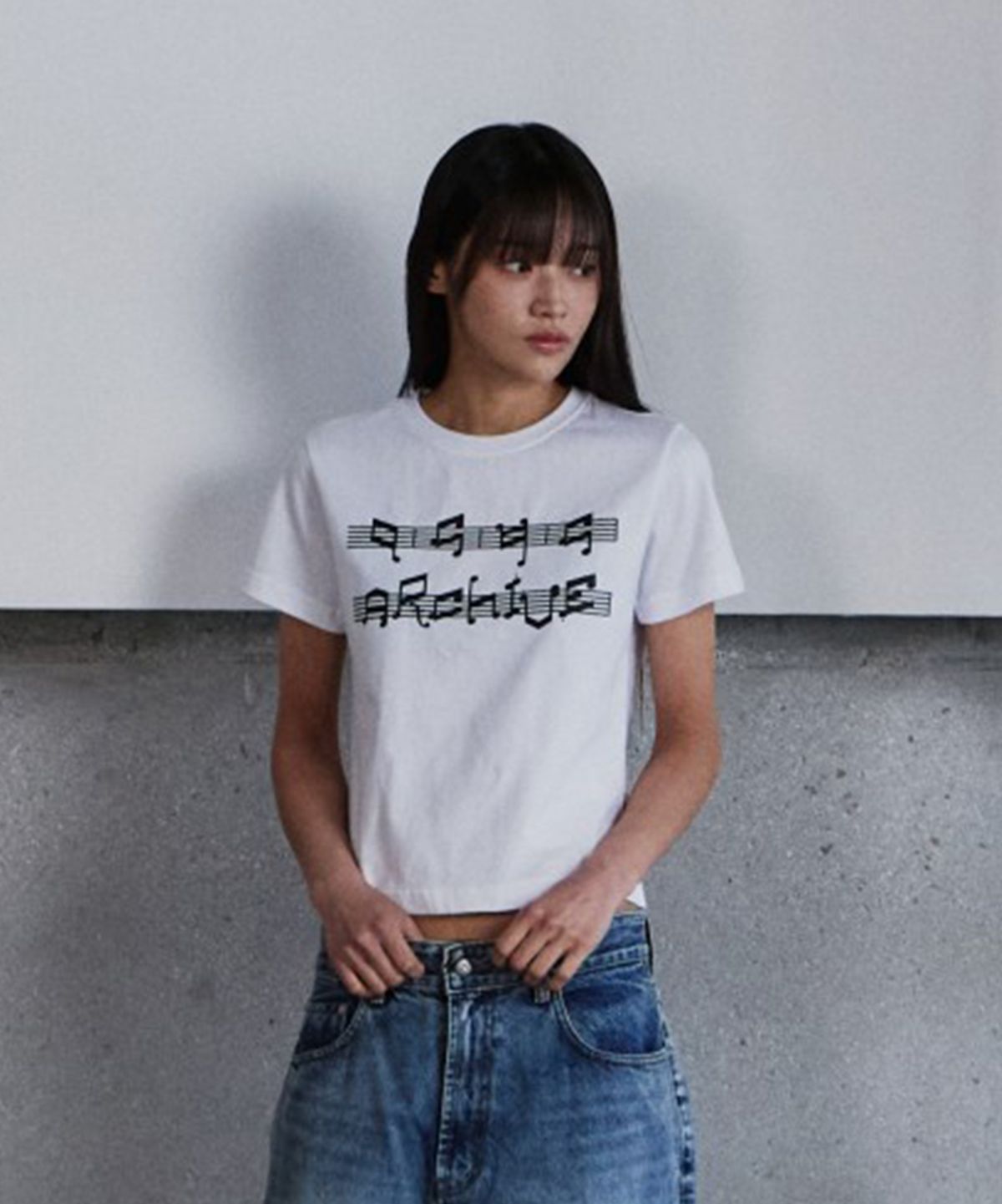 9999아카이브(9999ARCHIVE) Music Note Print T