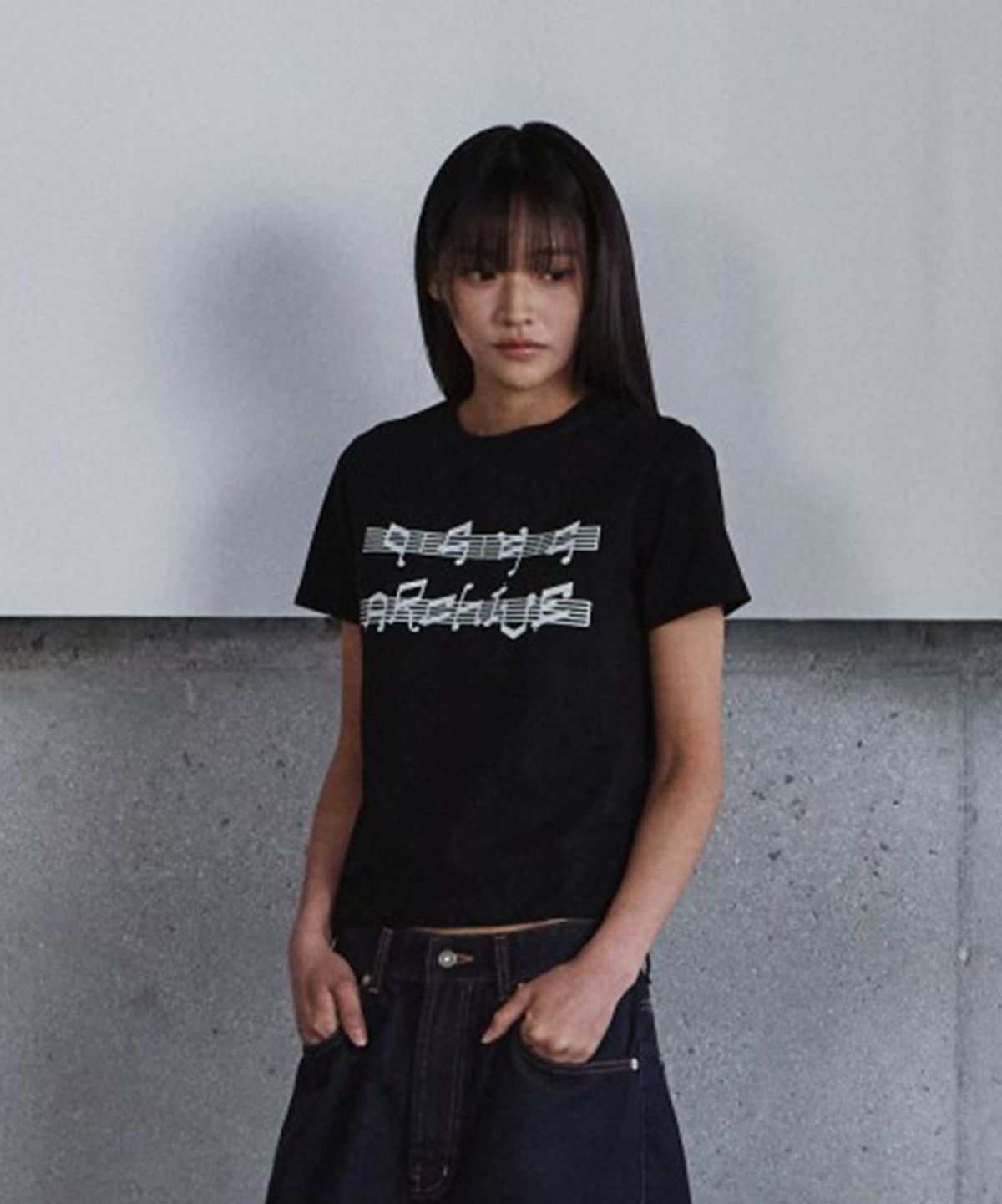 9999아카이브(9999ARCHIVE) Music Note Print T