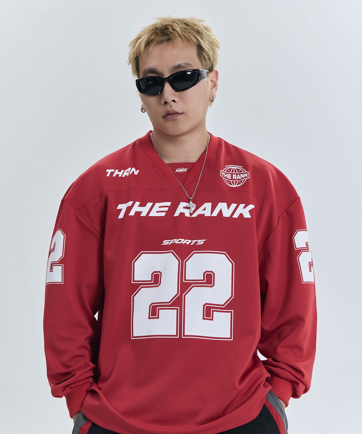 더랭크(THERANK) GLIDE SPORTS FOOTBALL JERSEY [RED]