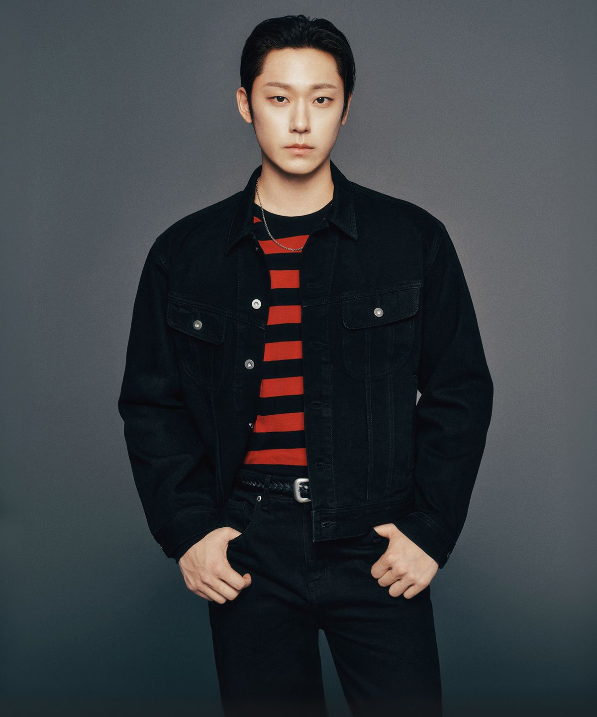 무신사 스탠다드(MUSINSA STANDARD) 프레리 데님 트러커 재킷 [블랙]