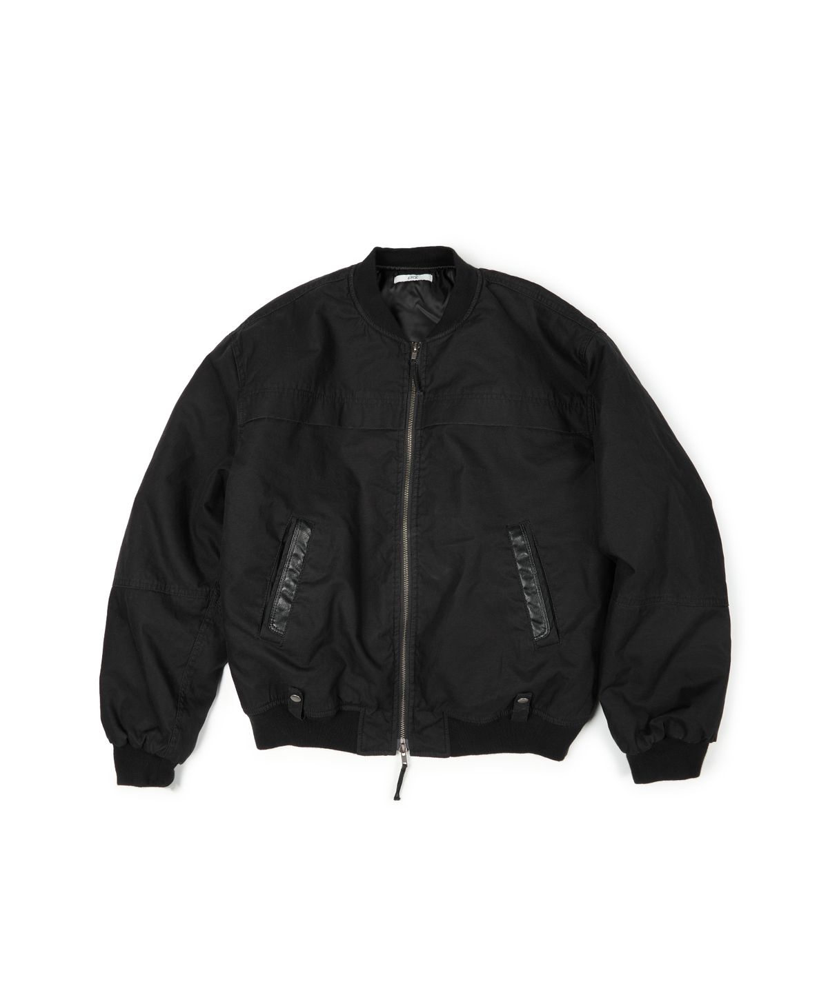 이티씨이(ETCE) WASHED BOMBER JACKET (WASHED BLACK)
