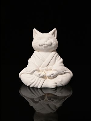 Meditating Cat