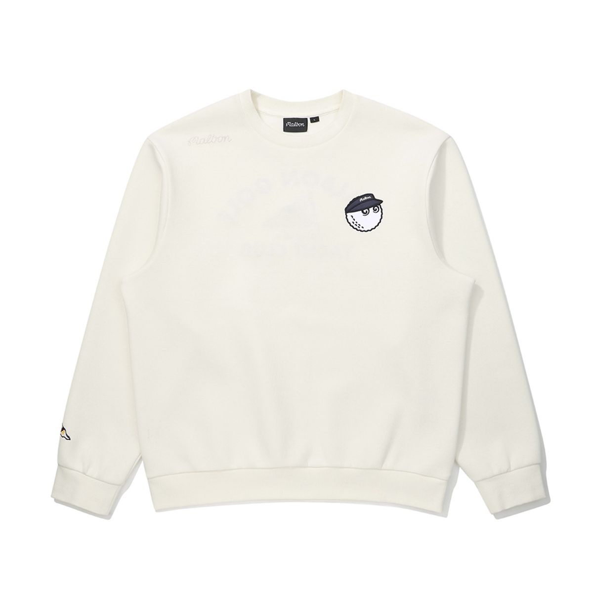 말본 골프(MALBON GOLF) 에어리 라운드 긴팔 티셔츠 IVORY (MAN)