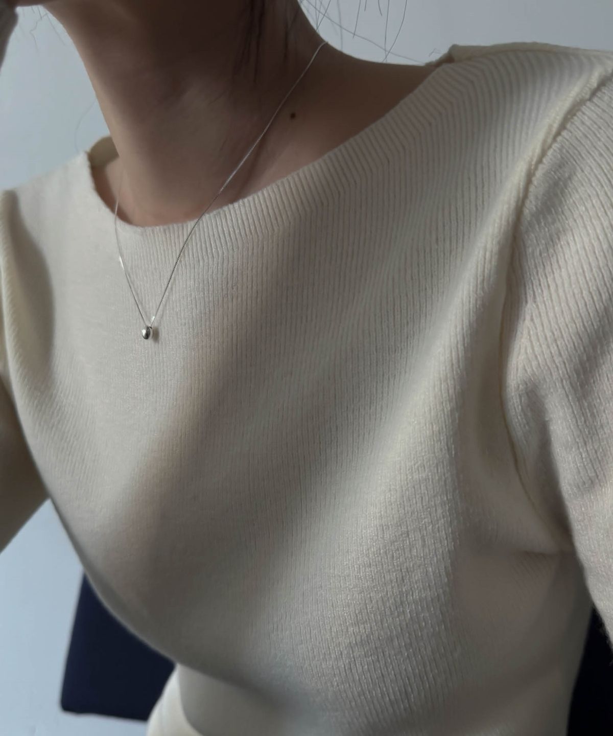 바라두(BARADU) 925 Oval pond necklace