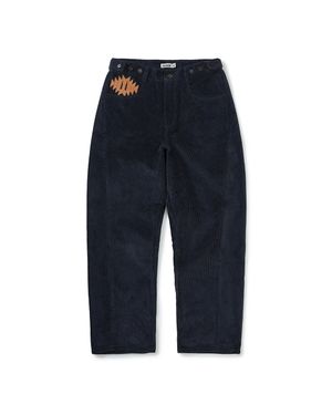 Wonky corduroy pants / Dark navy
