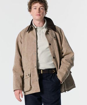 (U) 바버 코튼 비데일 자켓 쿠에로 BARBOUR COTTON BEDALE JACKET CUERO